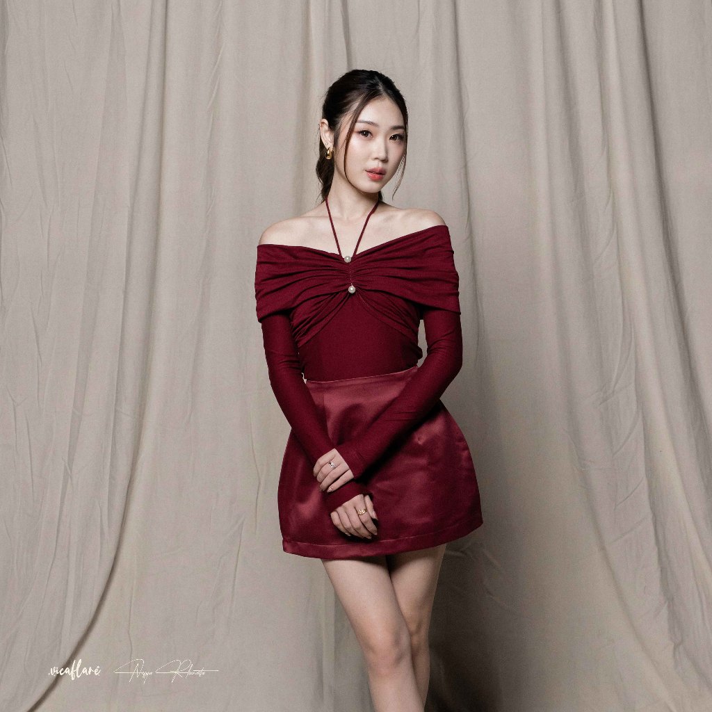 Jual Vicaflare x Nesya Rhenata - Whisper Top | Korean Top | Atasan ...