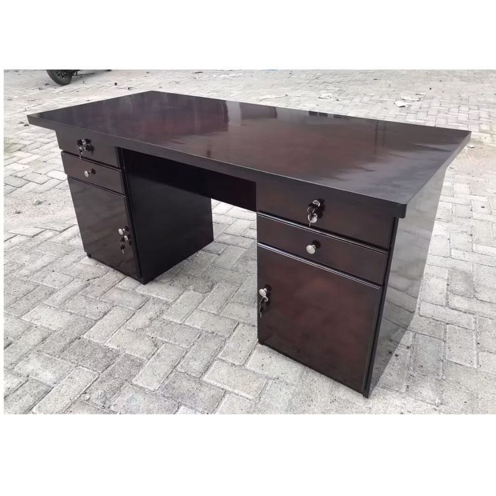 Jual Meja Kantor Kayu Solid Meja Tulis 1 Biro 1/2 Biro Full Box IS ...