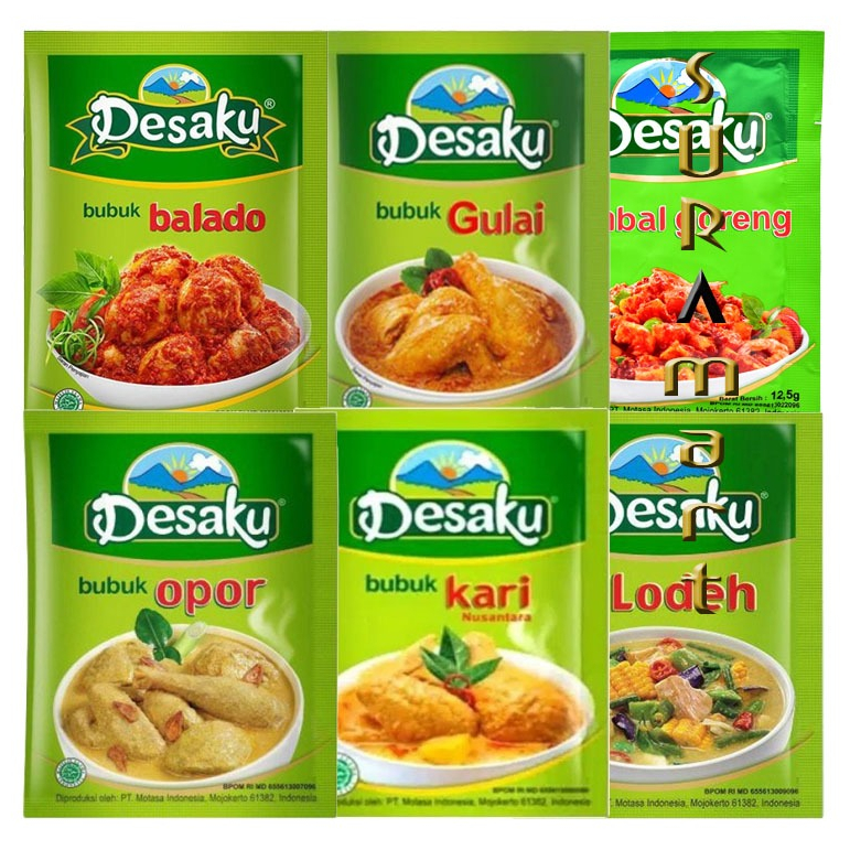 Jual (1 renteng) DESAKU Seasoning Bumbu Bubuk Instant 12.5gr | Shopee ...
