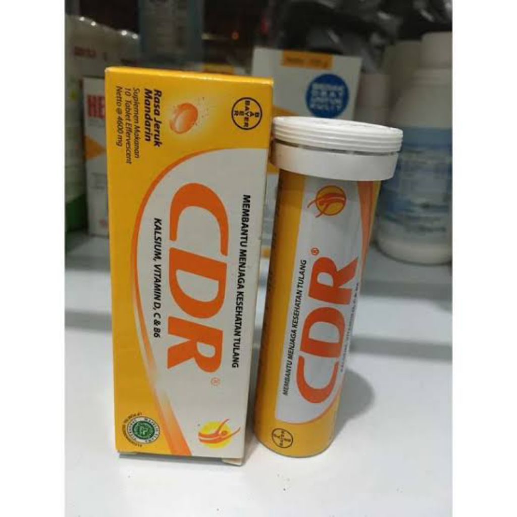 Jual CDR MULTIVITAMIN SUPLEMEN KALSIUM Isi 10 TABLET EFFERVESCENT / CDR ...