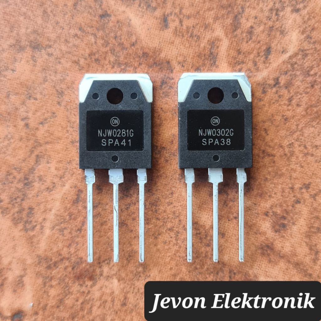 2 Pairs (4pcs) SMW NJW0281G & NJW0302G Original Transistors - New