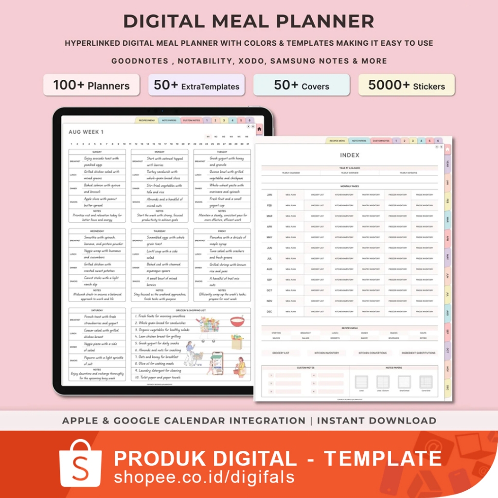 Jual Planner Digital Language Learning - Cocok untuk bahasa Inggris ...