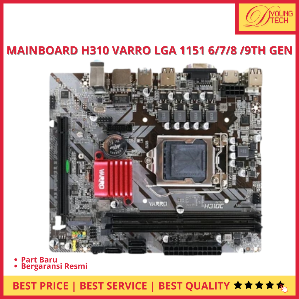 Jual Motherboard VARRO H310C LGA 1151 6/7/8/9th Gen - Support Intel ...