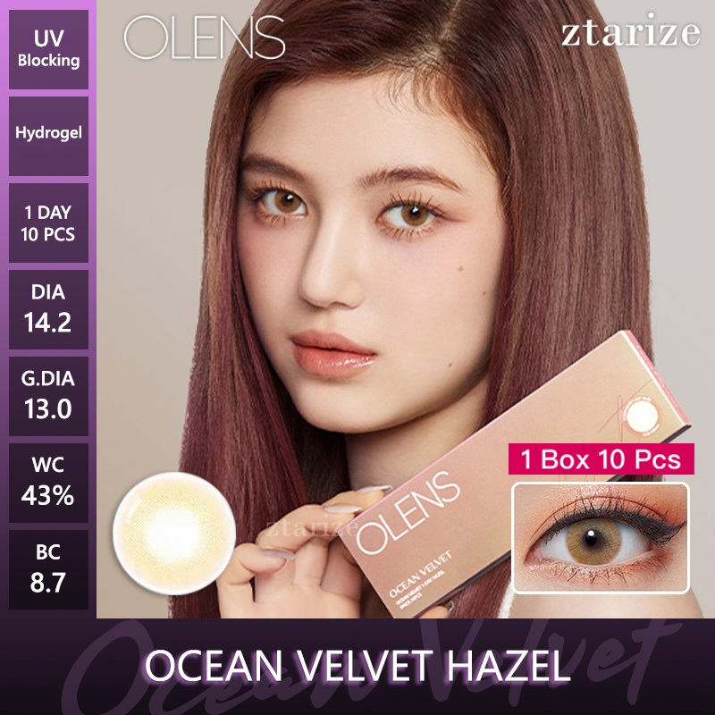 Jual ztarize - Ready Stock - OLENS Ocean Velvet Hazel 1 Day Daily Soft ...
