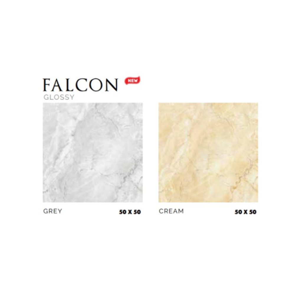 Jual KERAMIK .ERK ASIA TILE TIPE FALCON GREY CREAM UKURAN 50X50 ...