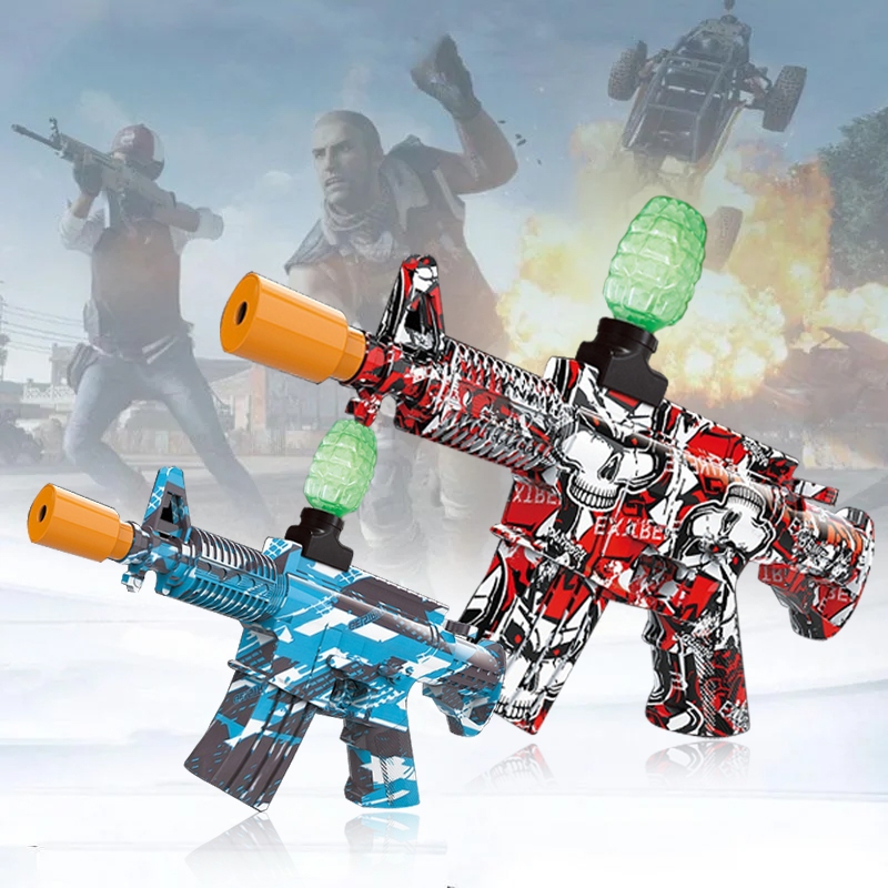 Jual Water Marbles Gun Electric M416 Water Gel Mainan Tembak Anak Laki ...