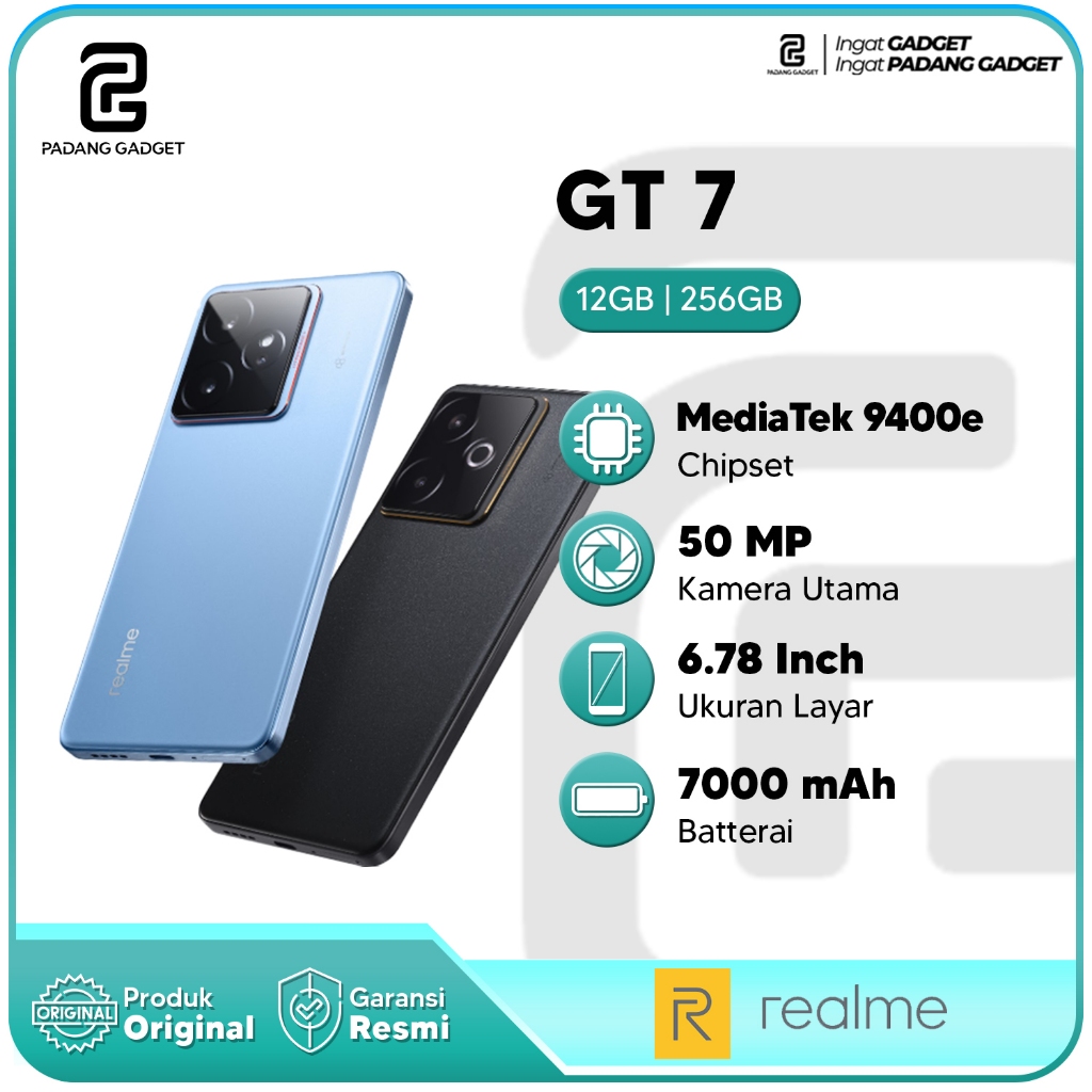 Realme GT 7 5G 12+512GB 6,78" Dual SIM IceSense Black - Versione Italiana