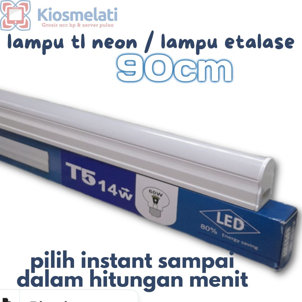 Jual LAMPU TL NEON T5 LED 90CM / 60CM / 30CM PUTIH | Shopee Indonesia
