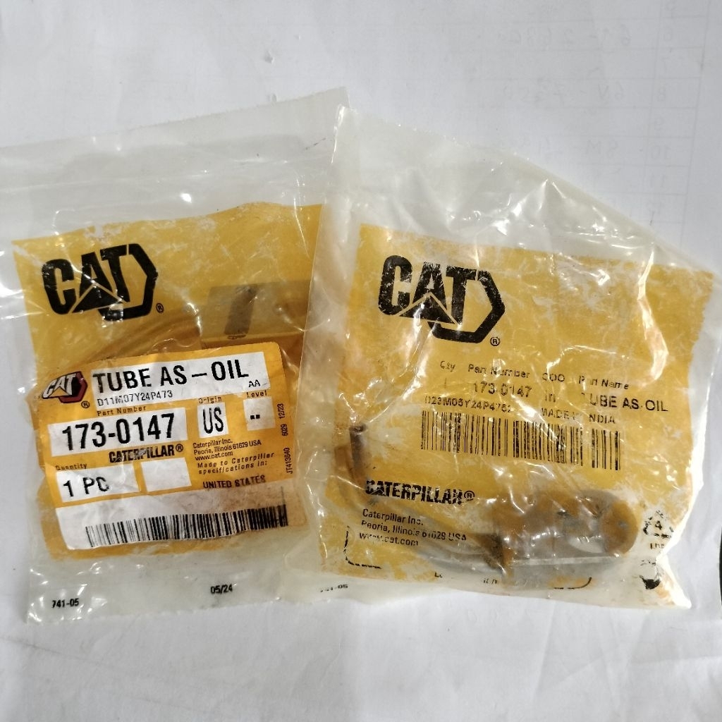 Jual 173-0147 / 1730147 TUBE AS OIL (ORI CAT) | Shopee Indonesia