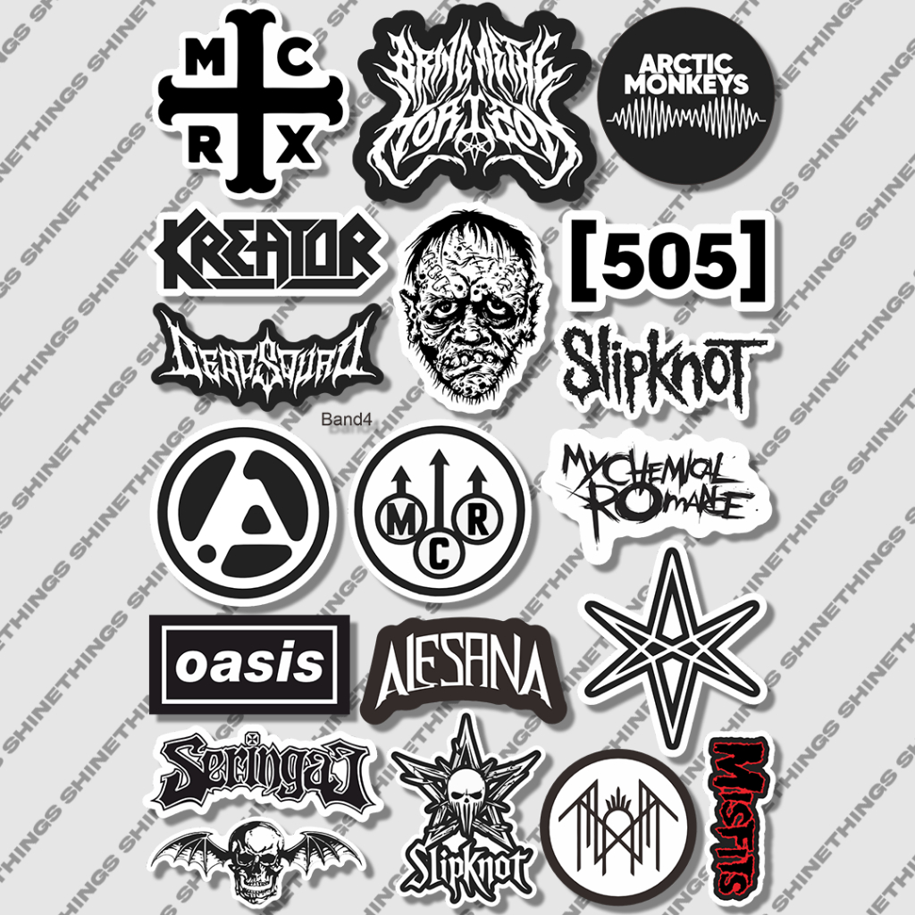 Jual sticker pack band aesthetic bmth mcr alesana avenged || stiker ...