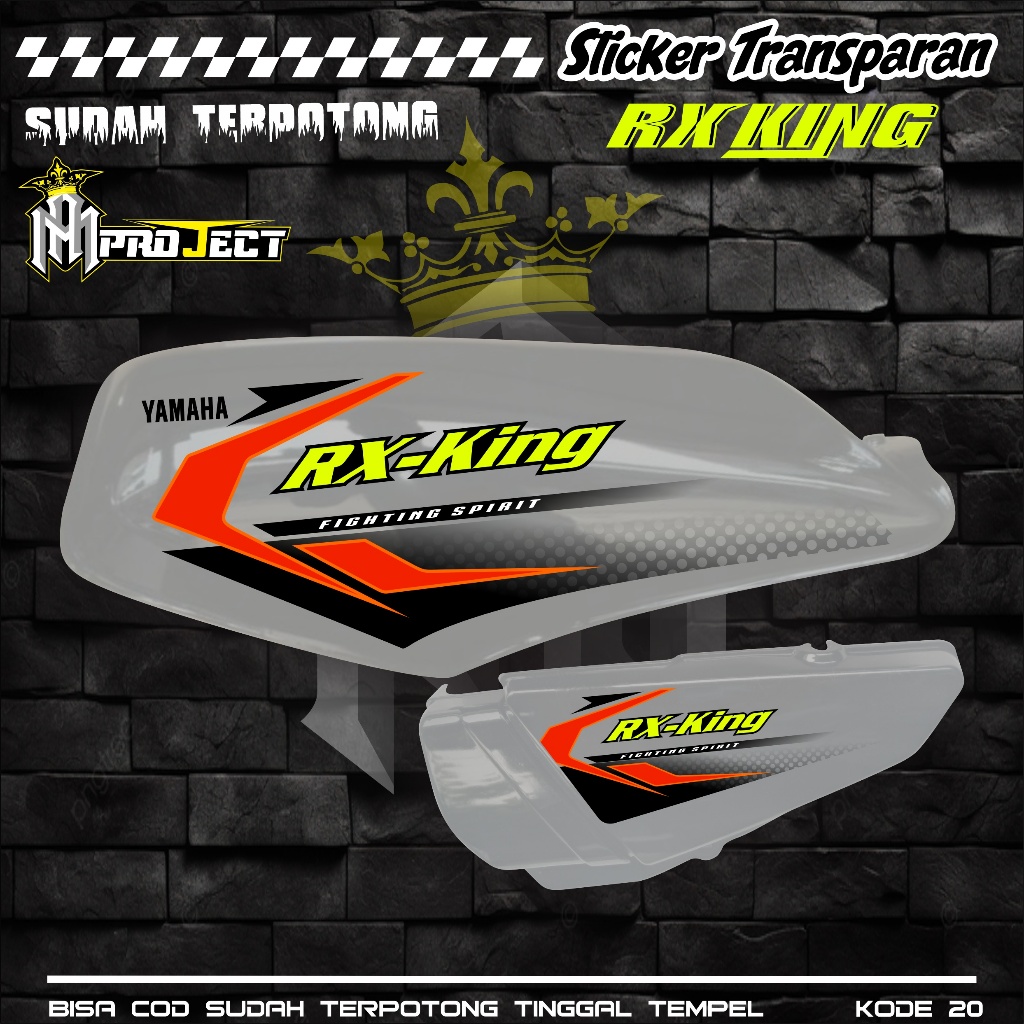 Jual STICKER STRIPING UV TRANSPARAN RX KING KODE 20 BAHAN MAXDECAL ...