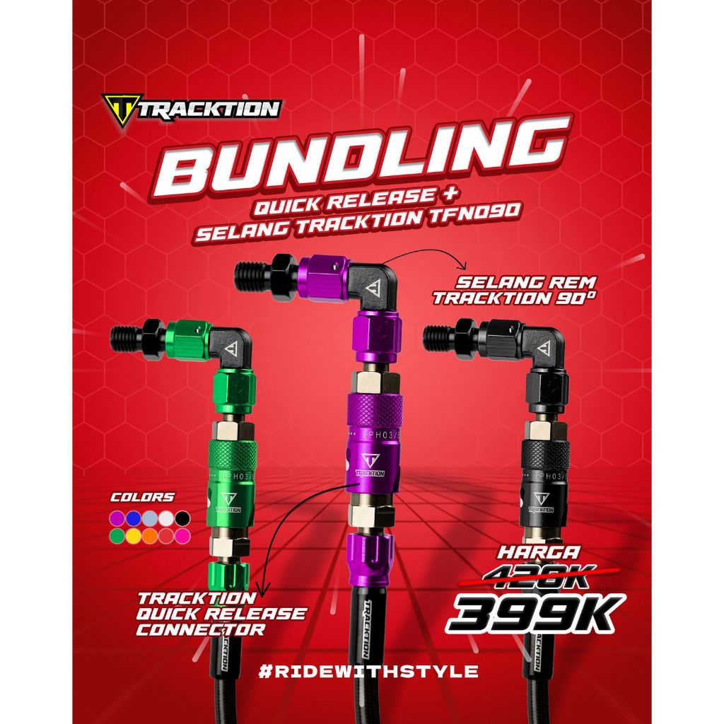 Jual BUNDLING QUICK RELEASE+ SELANG TRACKTION TFN090 | Shopee Indonesia