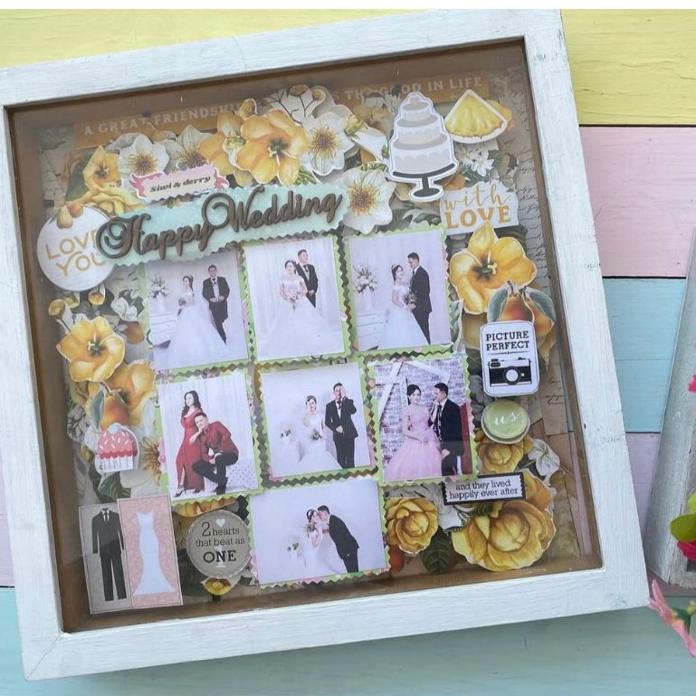 Jual SCRAPFRAME 3D hadiah custom untuk farewell, birthday, anniversary ...