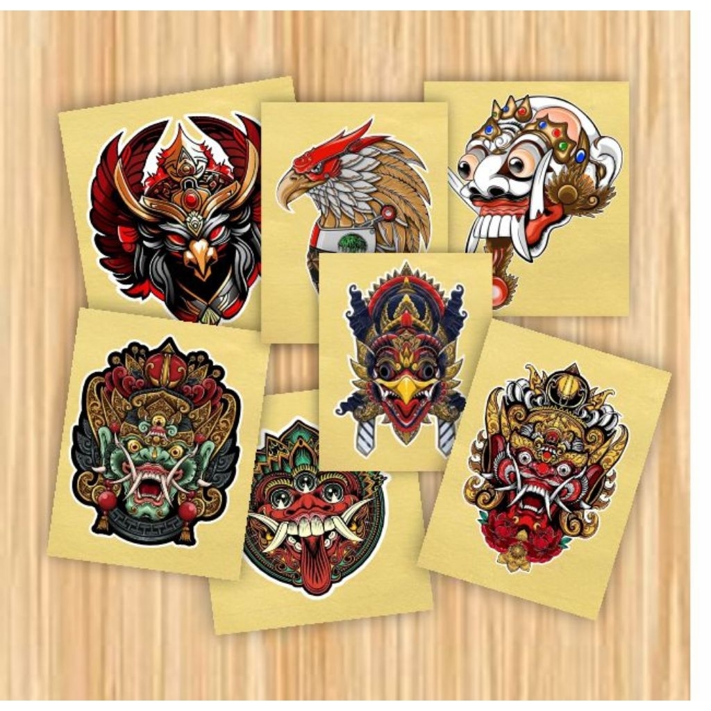 Jual stiker barong, borong bali, seniman bocah, stiker doff, hp, motor ...