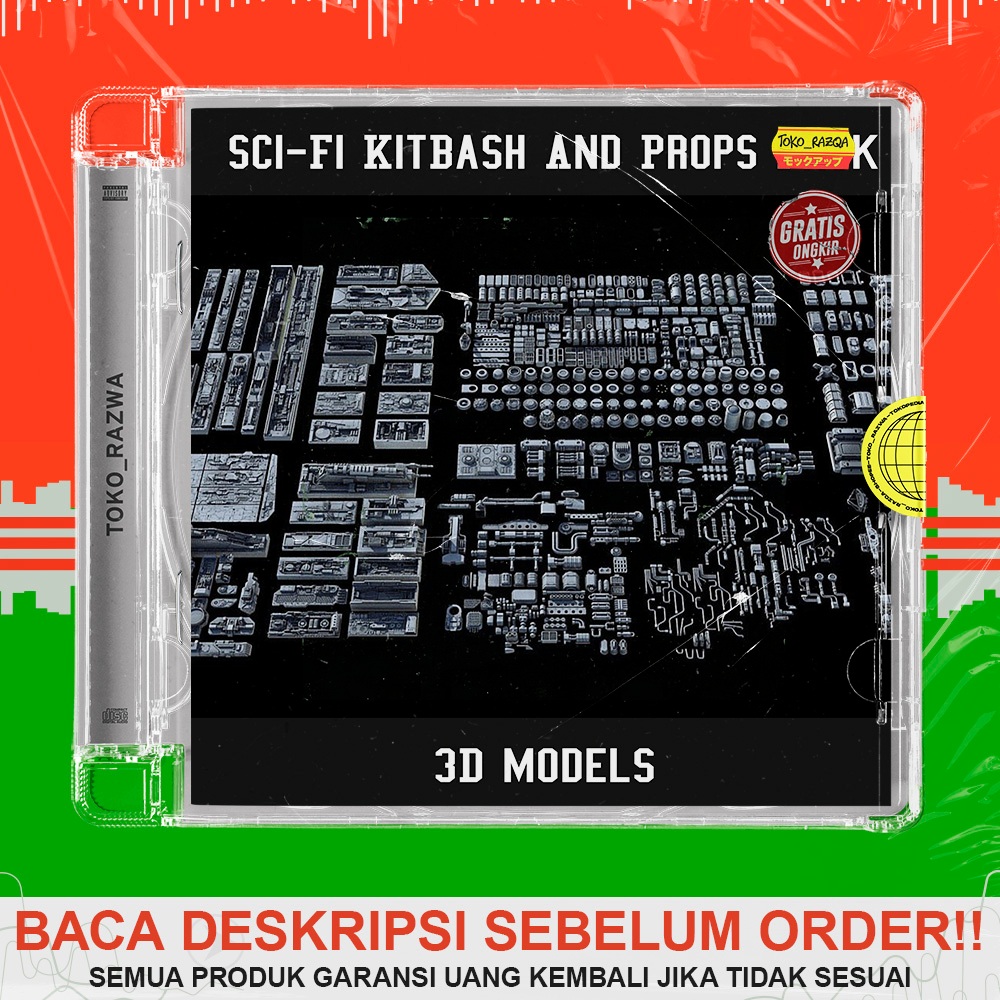 3D Models - Sci-Fi KitBash And Props Pack - Full Set - Fbx - Obj - 3DS Max - 050625