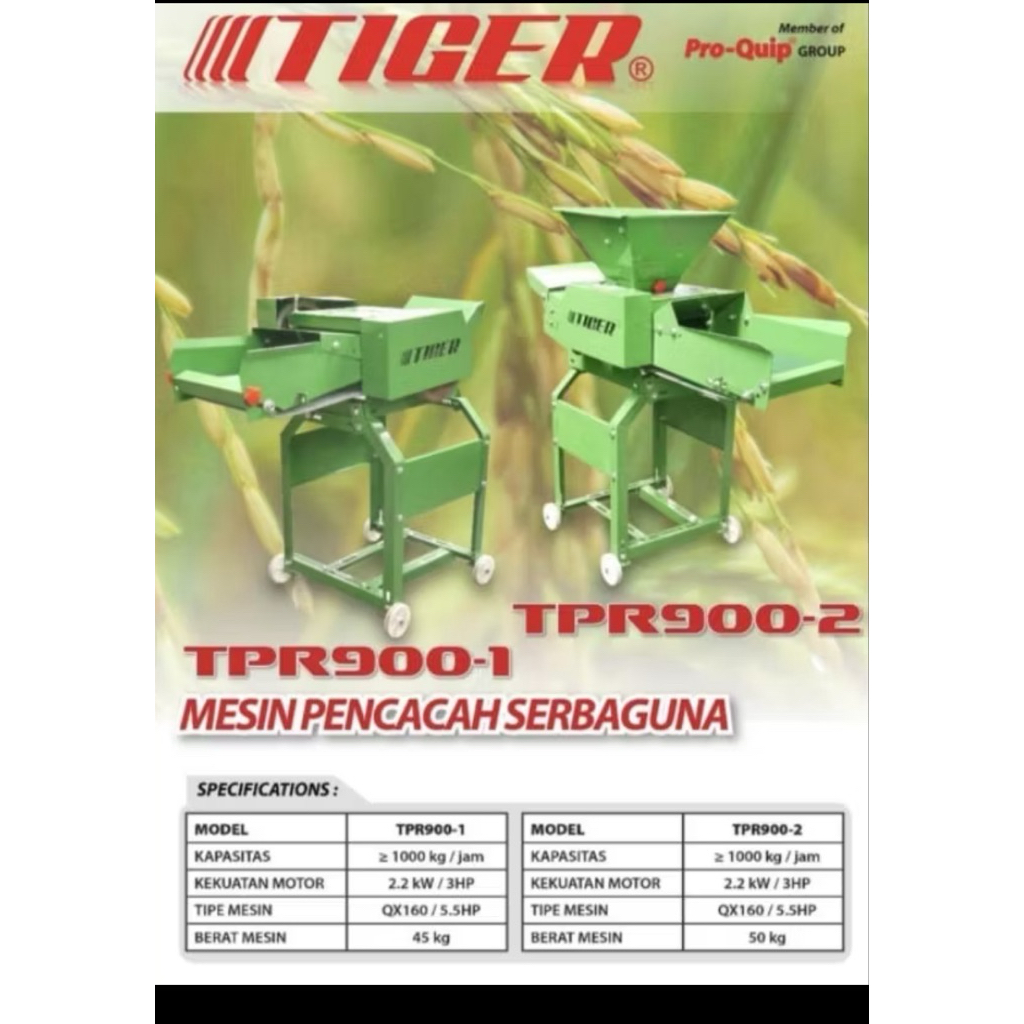 Jual MESIN PENCACAH RUMPUT TIGER TPR900-1 TPR9002 MESIN CACAH RUMPUT ...