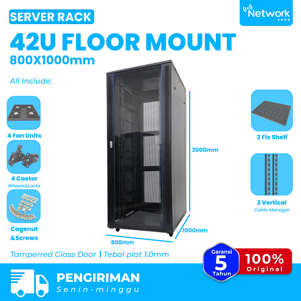 Jual Rack Server 42U Floor Mount Rack 800X1000mm | Shopee Indonesia