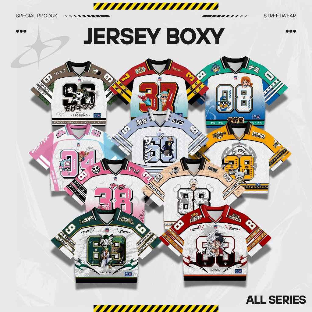 Jual JERSEY BOXY NUMBER SERIES OP ALL BAHAN DRY-FIT UNISEX TERBARU ...