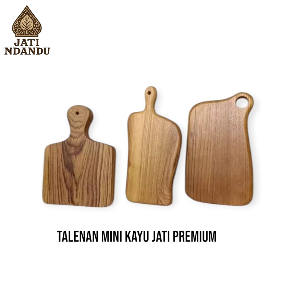 Jual Talenan Kayu Jati Mini Natural – Ukuran 12x25 & 12x25 cm | Tebal 1 ...