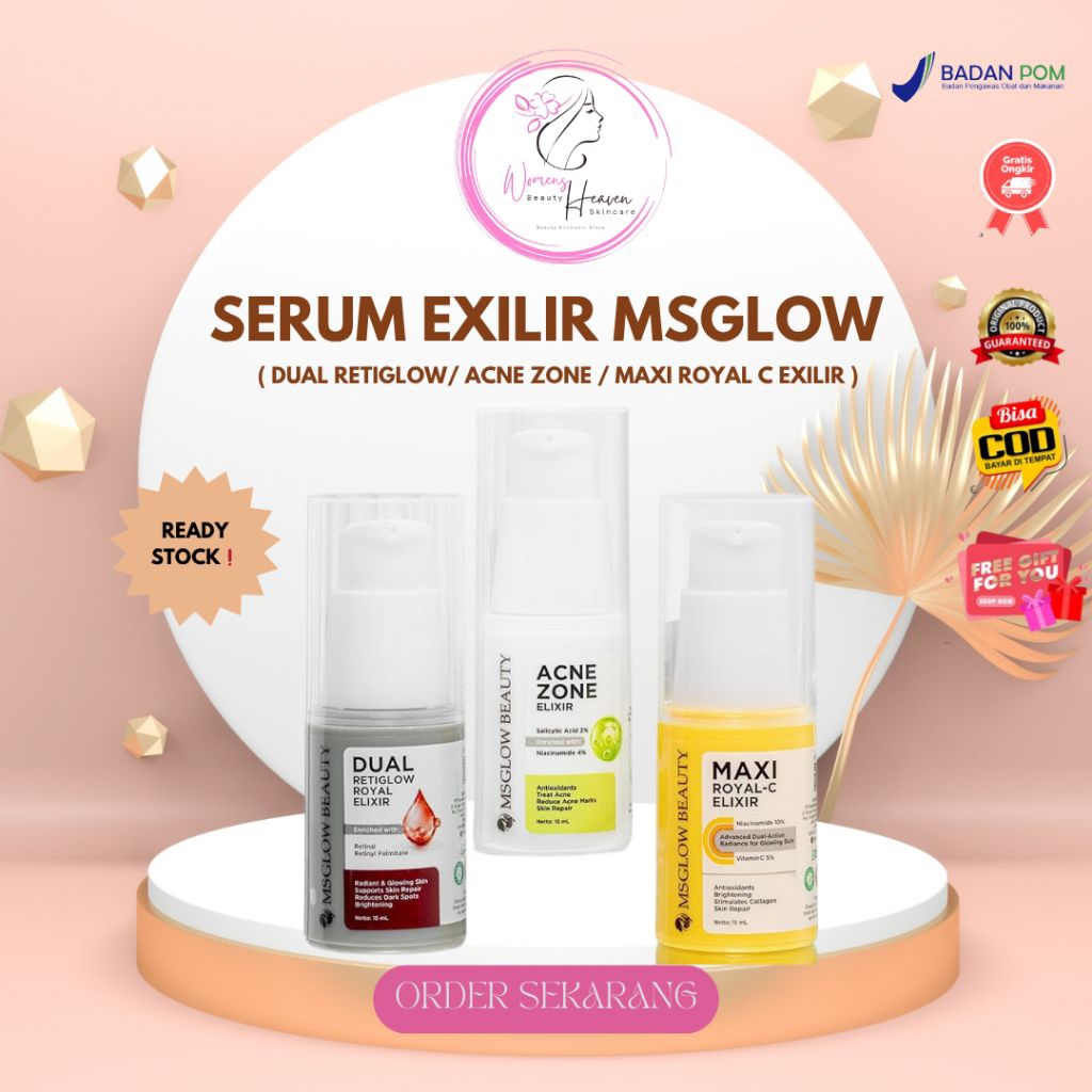 Jual EXILIR BOOSTER MAXY ROYAL C/DUAL RETIGLOW/ACNE ZONE EXILIR ...