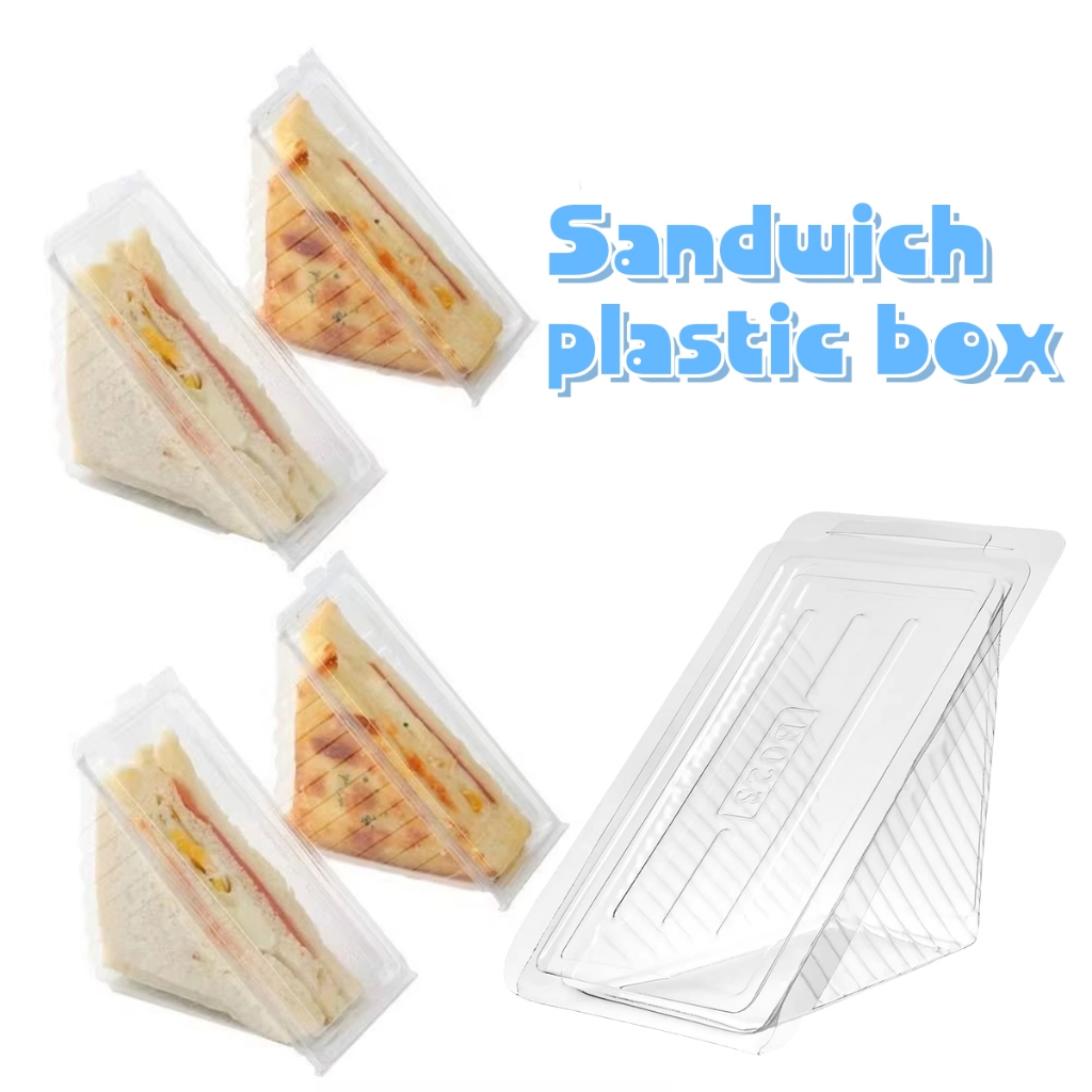 Jual 50pcs sandwich packaging makanan box plastik kotak container ...
