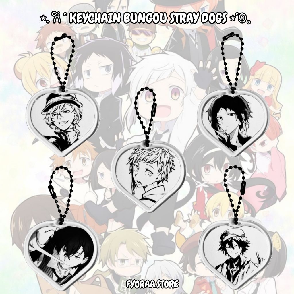 Jual Keychain Manga Anime Bungou Stray Dogs Bsd/Gantungan Kunci Tas ...