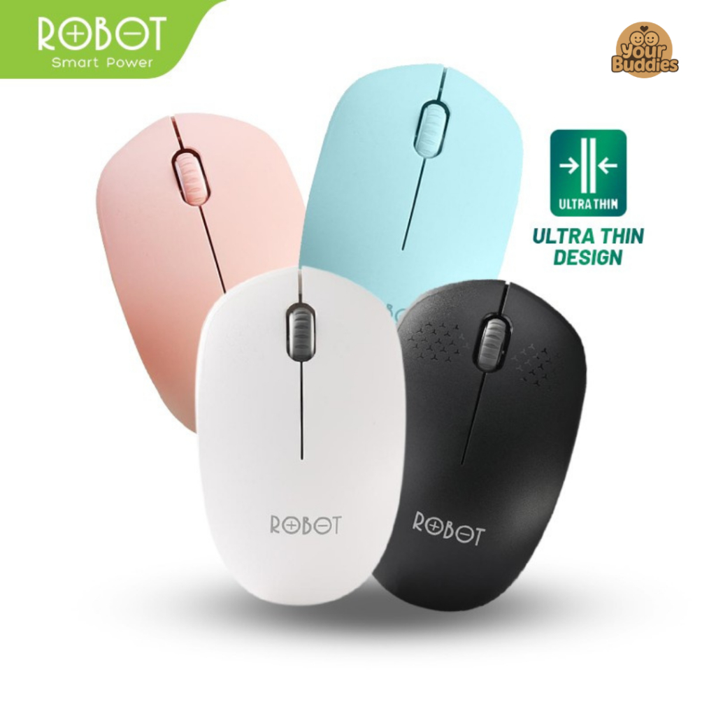 Jual ROBOT M210 Mouse Wireless ROBOT M210 2.4G Optical Mouse 1600DPI ...