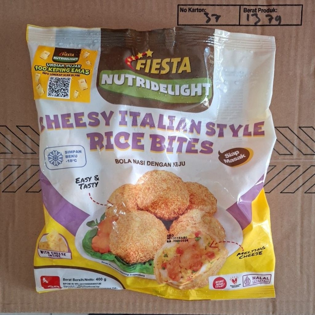 Jual Fiesta Cheesy Italian Rice Bites 400gr | Shopee Indonesia