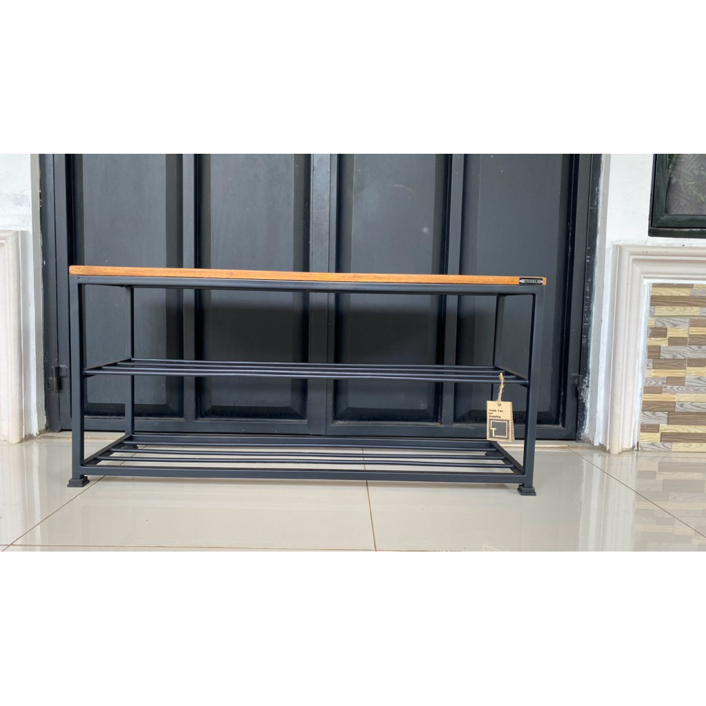 Jual Rak sepatu bench industrial kokoh | Shopee Indonesia