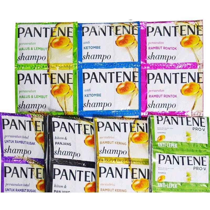 Jual pantene shampo renceng isi 12 sachet jumbo 15ml all varian ...