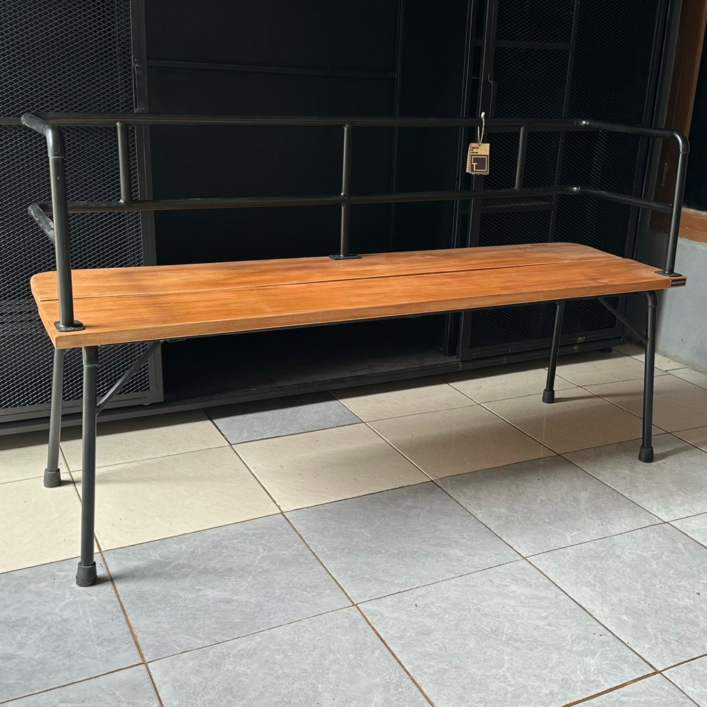 Jual Bench kayu pipa besi industrial | Shopee Indonesia
