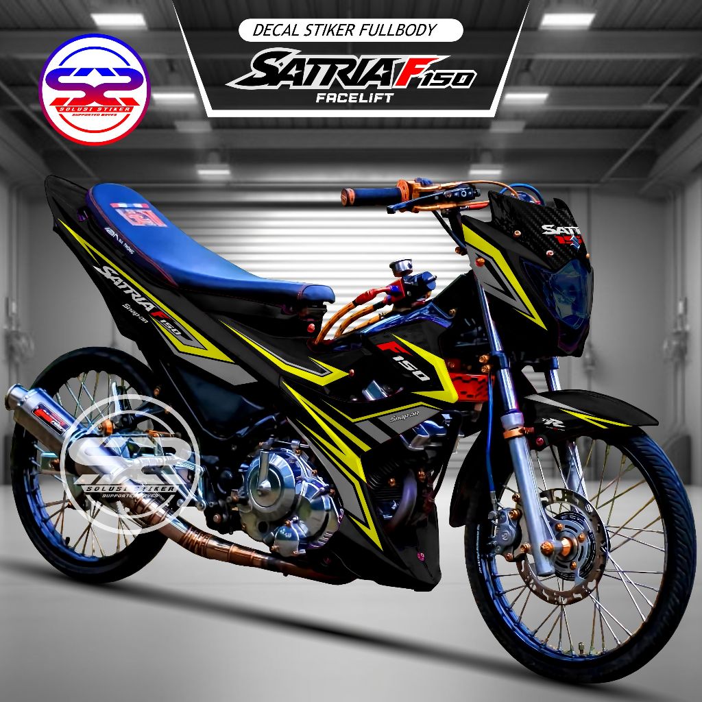 Jual Satria F150 Facelift Stiker Decal Fullbody Motif Racing Keren ...
