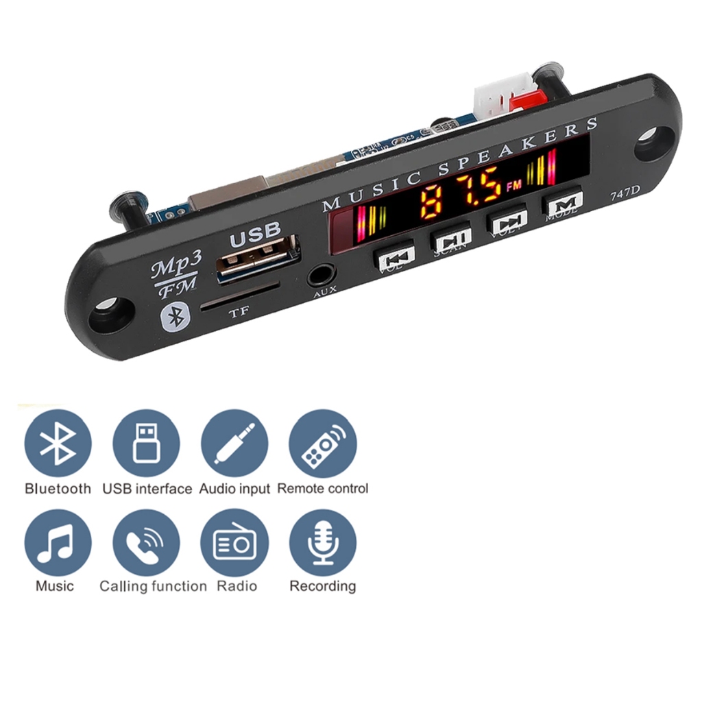 Jual PART MODUL MP3 BLUETOOTH PLUS FM RADIO / KIT MODUL MP3 BT KIT MP3 ...