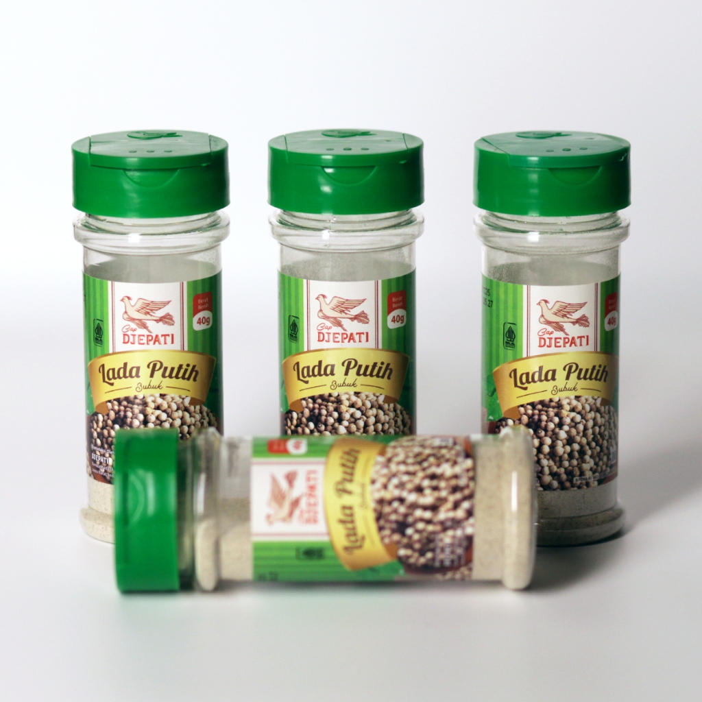 Jual Cap Djepati Lada Putih Bubuk Botol 40 Gr / Merica 100% Lada Putih ...