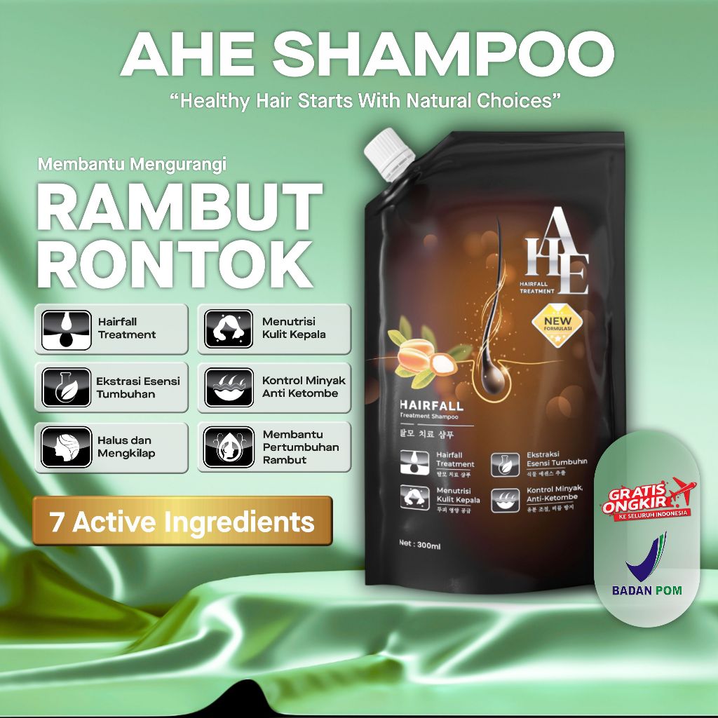 Jual AHE Hair Fall Treatment Shampoo 300 ML - Sampo Anti Rambut Rontok ...