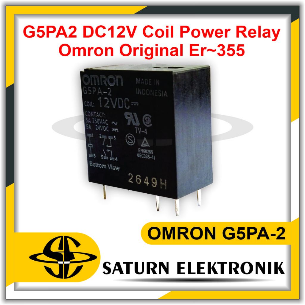 Jual Power Relay 12V 5A 6Pin OMRON G5PA-2 | Shopee Indonesia