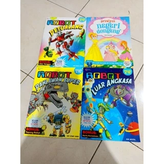 OBRAL BUKU MURAH ORIGINAL / BUKU ANAK / AKTIVITAS ANAK  / PAUD & TK / ROBOT LUAR ANGKASA / ROBOT PAHLAWAN SUPER / ROBOT PETUALANG / PRINCESS NEGERI DONGENG / CERITA ANAK / DONGENG ANAK / BEST SELLER /
