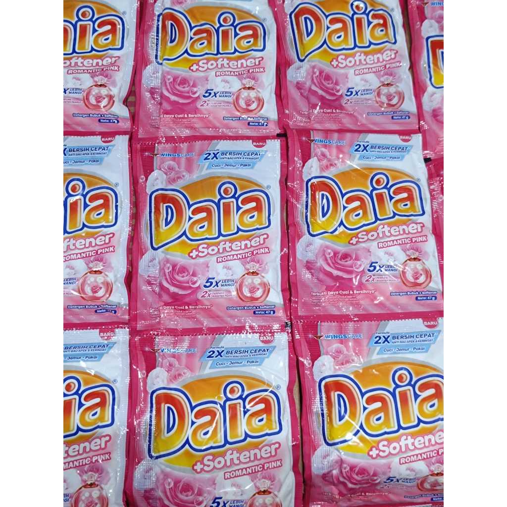 Jual DETERGENT DAIA BUBUK SACHET 1 RENCENG 6 SACHET 47 GR | Shopee ...