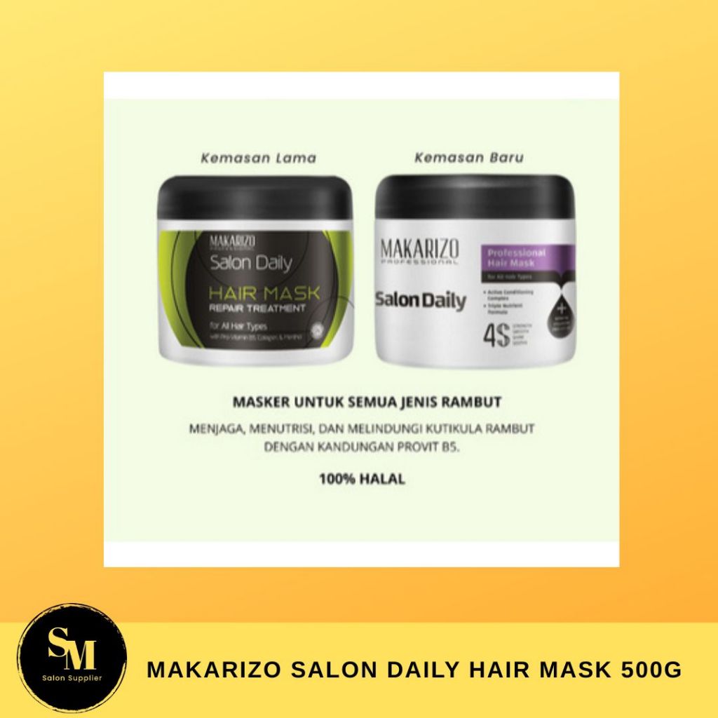 Jual Makarizo Salon Daily Hair Mask 500g - Masker Semua Jenis Rambut ...
