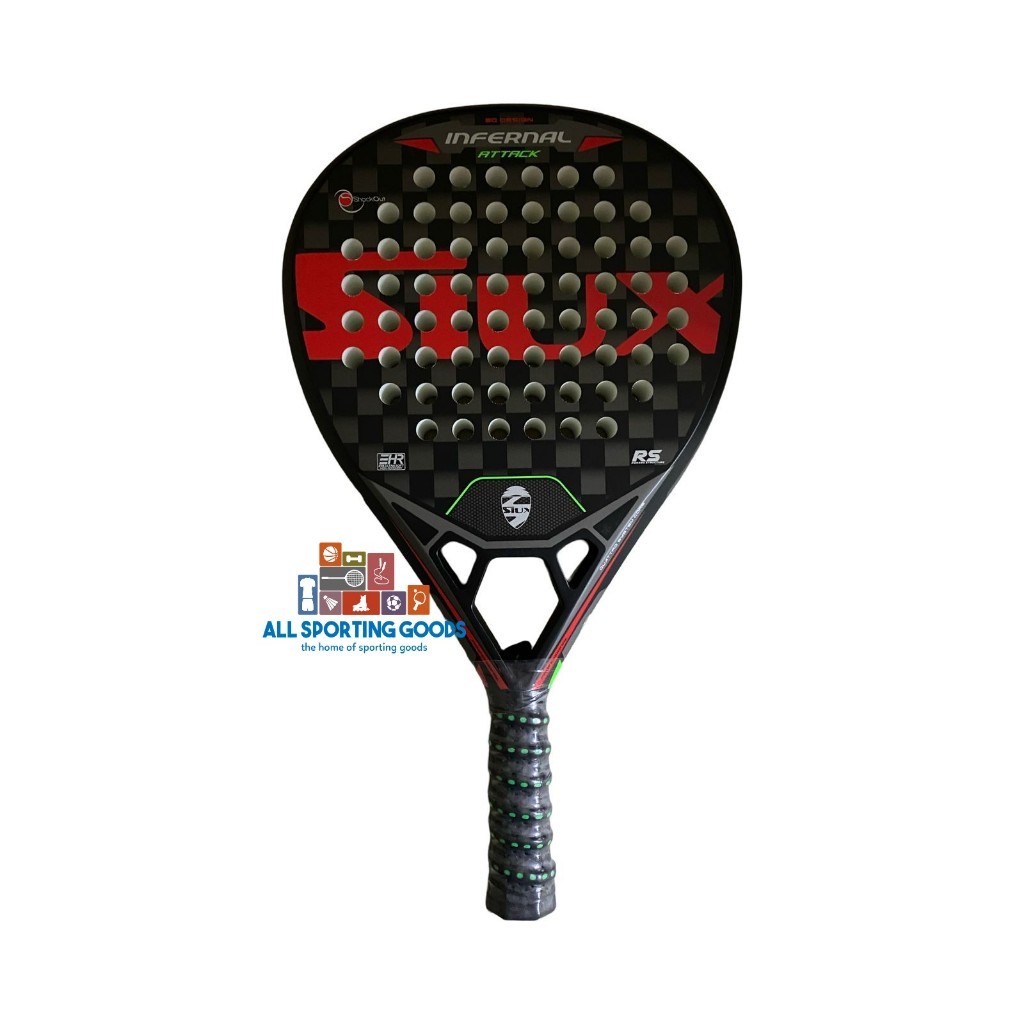 Raquette Padel Siux Infernal – Puissance & Précision Pro – Carbone 3K, Forme Diamant, Double Face