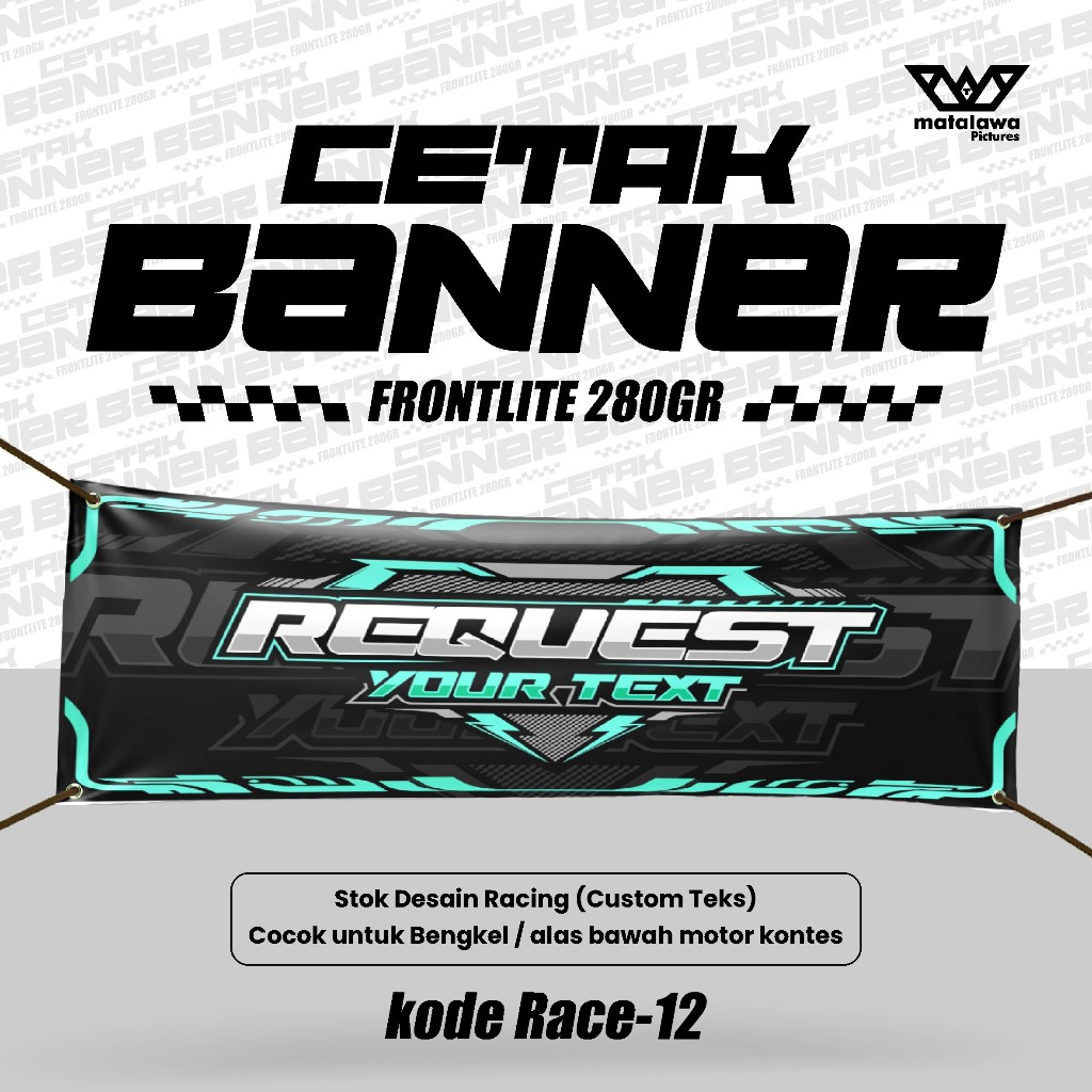Jual Custom Banner Bengkel Desain Racing Spanduk Kontes Bengkel Service ...