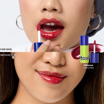 TAVI GEL TO OIL STAINING LIP GLIDE ( 4 G ) Lip Tint Glossy Oil Infused Bibir Lembab Ringan