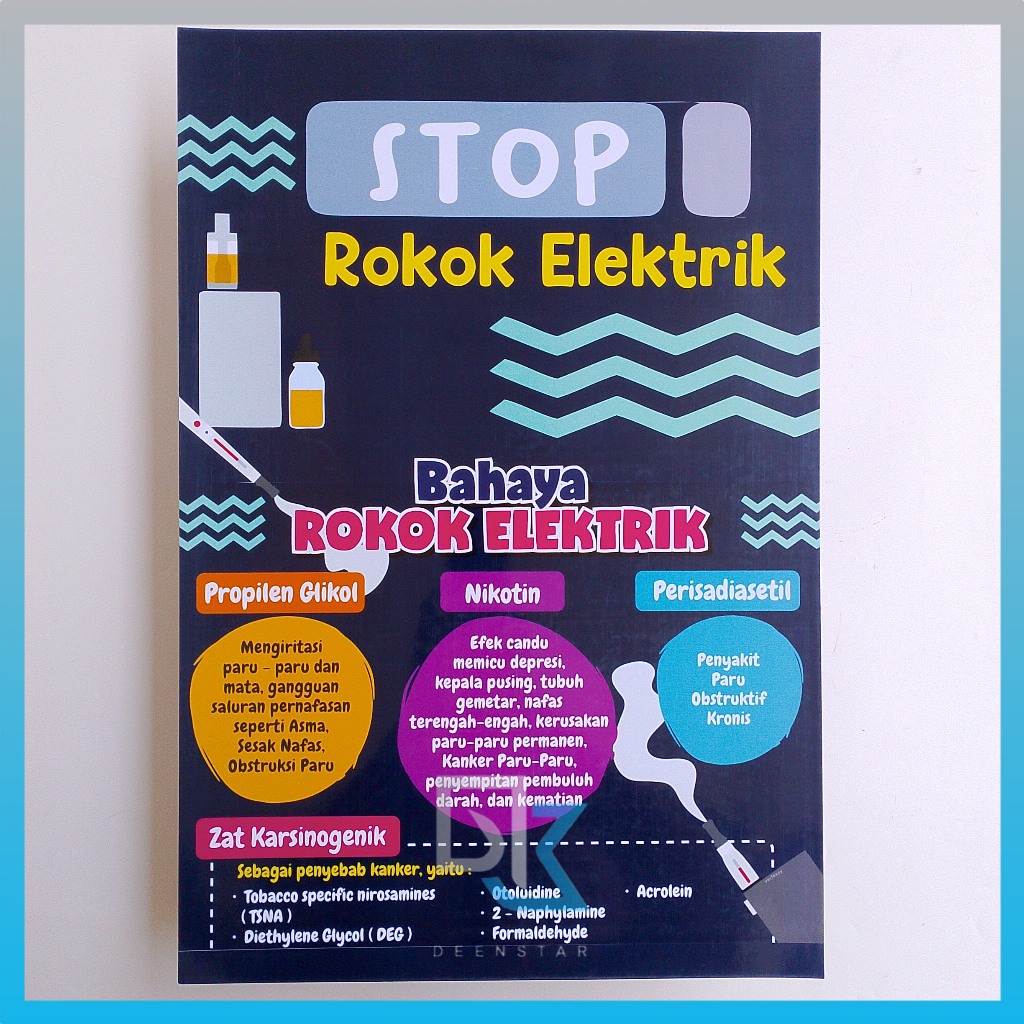 Jual Poster Stop Merokok Elektrik, Edukasi Bahaya Vape, Poster Kesehatan |  Shopee Indonesia