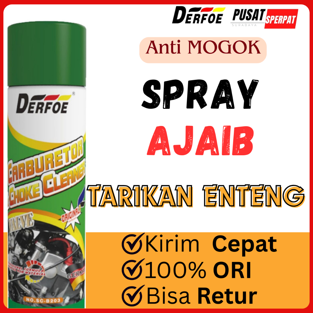 Jual DERFOE - CARBURATOR CLEANER 450ML PEMBERSIH KARBURATOR MOBIL MOTOR ...