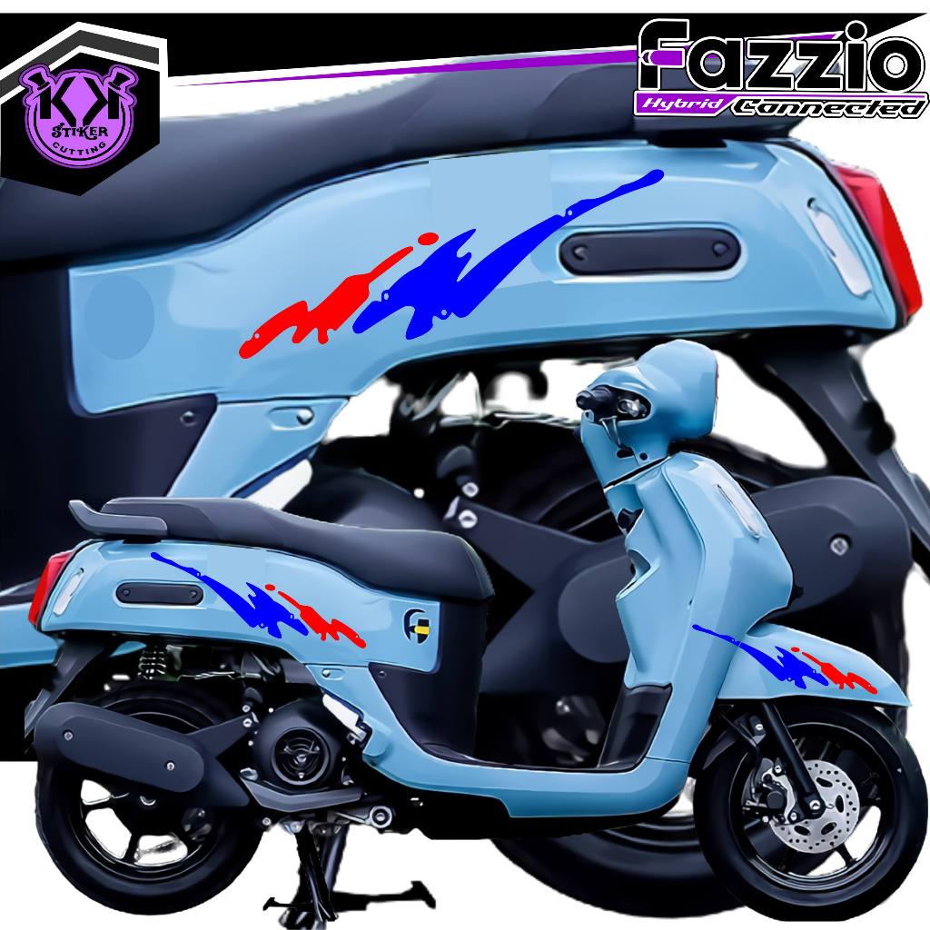 Jual SC.539B/Cutting Sticker Yamaha Fazzio/Striping Motor Fazzio/Stiker ...