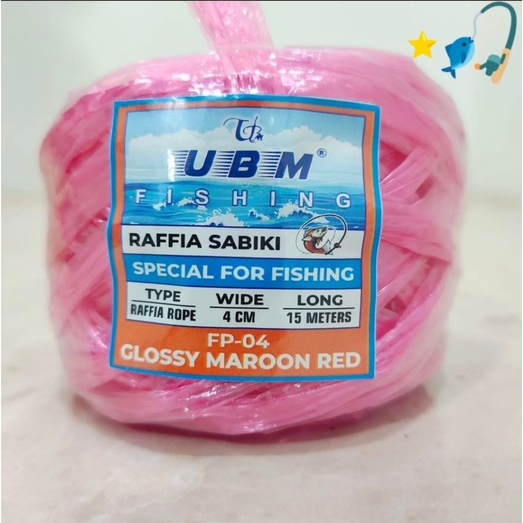 Jual Rafia sabiki Cap UBM kode FP rafia bangka rafia umpan rafia cap ...