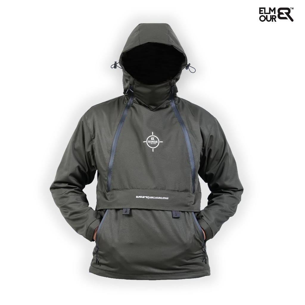 Jual Elmour Jaket Pria GorpCore Anorak Tebal Hangat Windproof Gorge ...