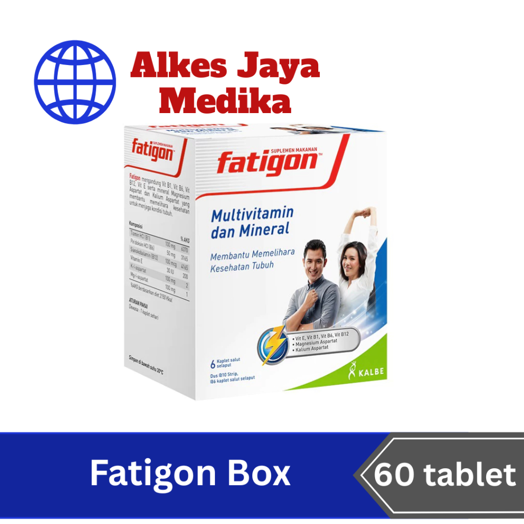 Jual Fatigon (1box Isi 10strip @6tablet) - Multivitamin Dan Mineral ...