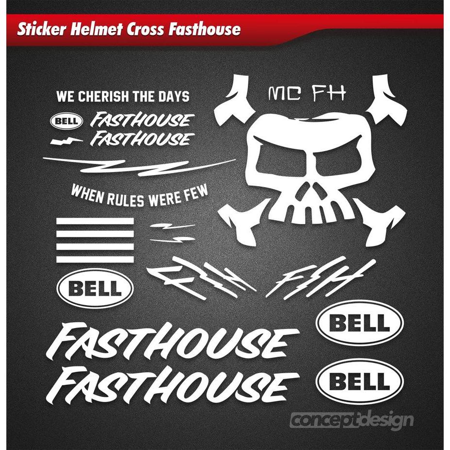 Jual Stiker/Sticker Helmet Cross Fasthouse | Shopee Indonesia