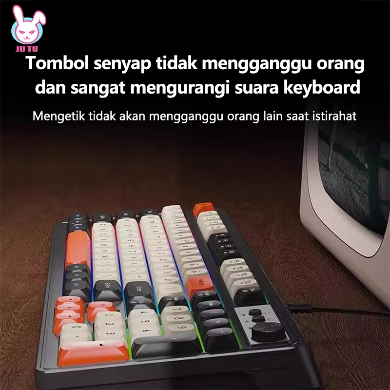 Jual JUTU 12H SHIP Keyboard Komputer Gaming Mechanical Feeling Keyboard ...